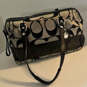 Coach signature satchel bag